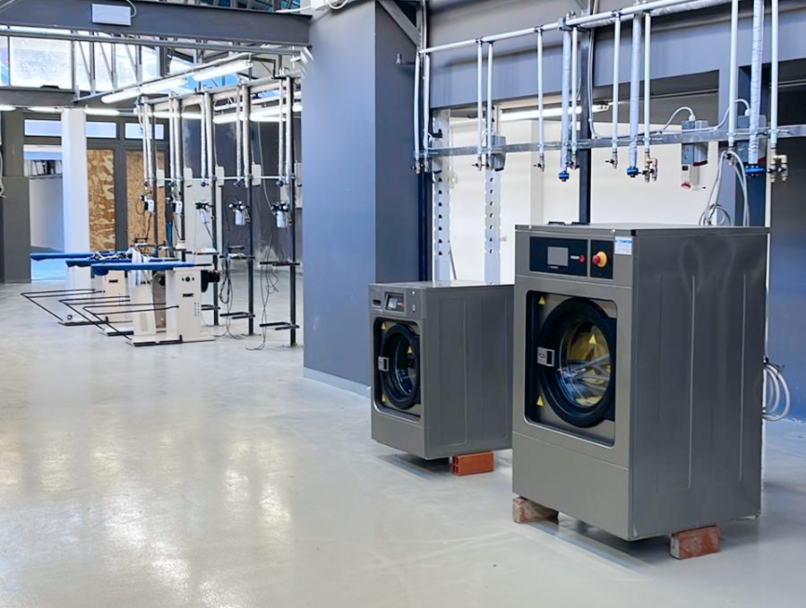 Impianto di lavanderia e stireria industriale